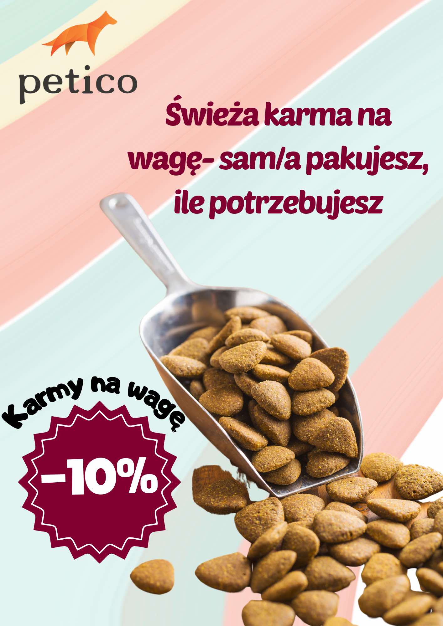 Sucha karma na wagę 10% taniej!